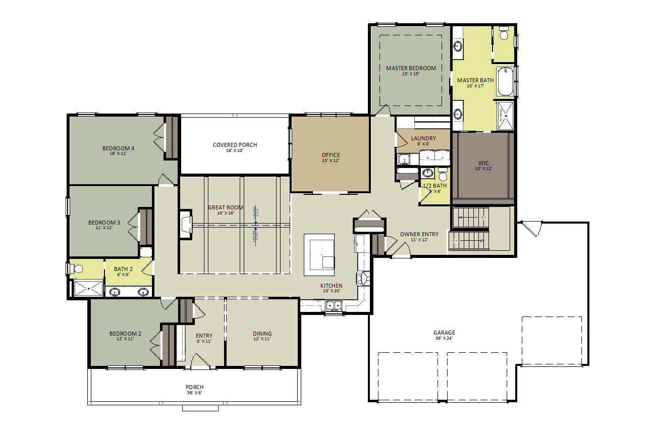 Mason First Floor Floor Plan